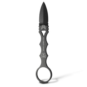 Benchmade 177BK Mini SOCP Single Edge Fixed Blade (440C Stainless Steel Handle)