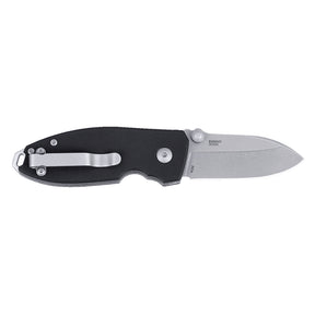 CRKT 2474 Squid Button Lock Folding Knife (Black G10 Handle)