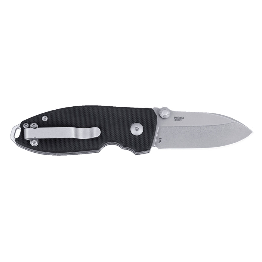 CRKT 2474 Squid Button Lock Folding Knife (Black G10 Handle)