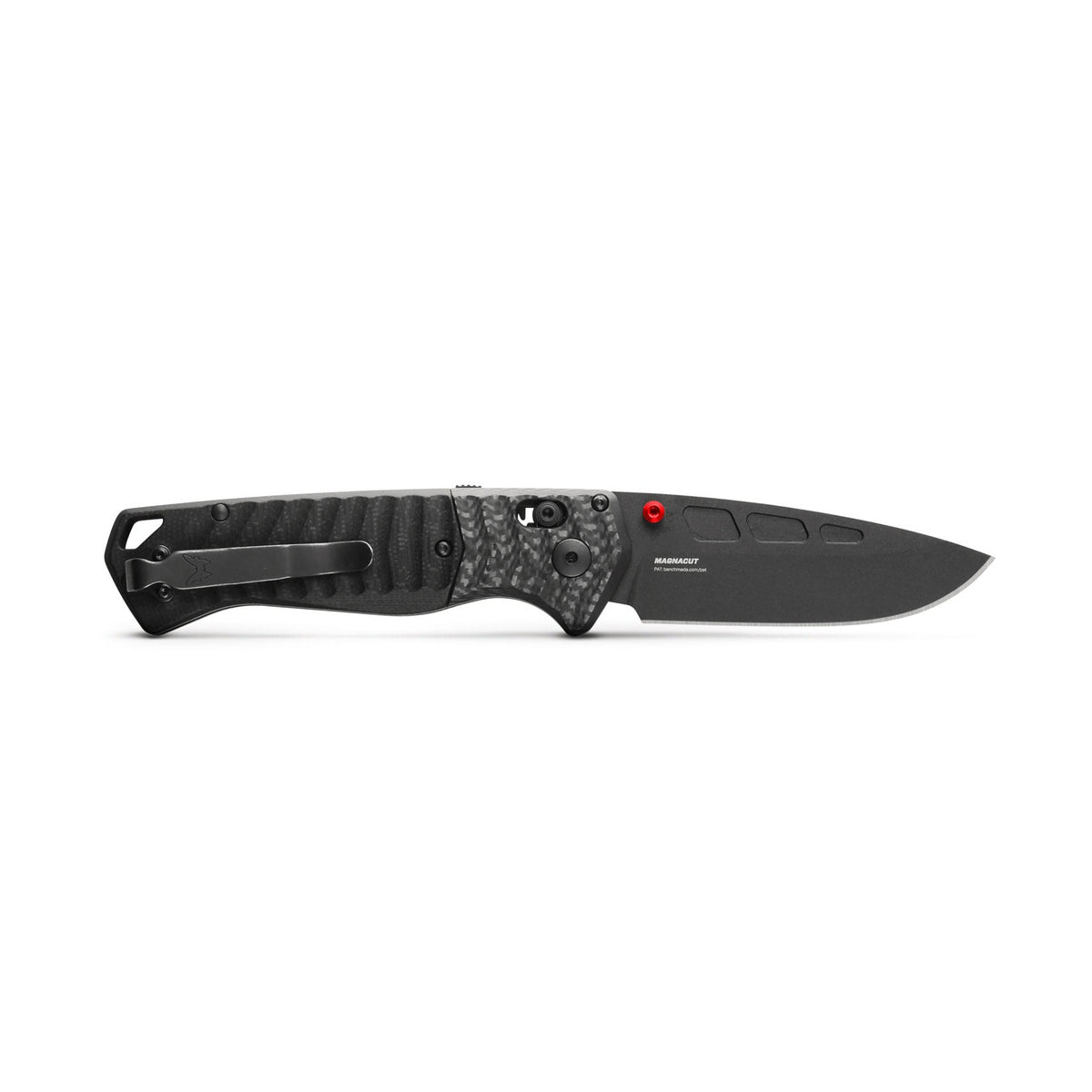 Benchmade 593BK-01 PSK Folding Knife (Milled Black G10 Handle with Carbon Fiber Bolster)