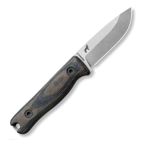 Reiff Knives F3 EDC MagnaCut Fixed Blade KYDEX (Green and Black Canvas Micarta Handle)