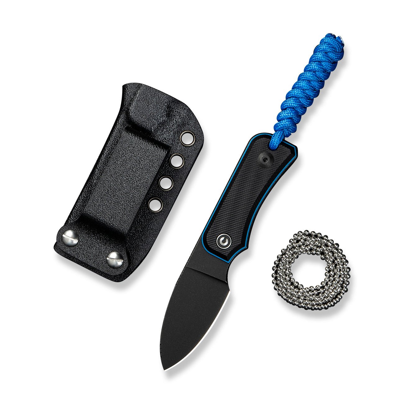 Civivi C23045-1 Baby Banter Fixed Blade (Black and Blue G10 Handle)