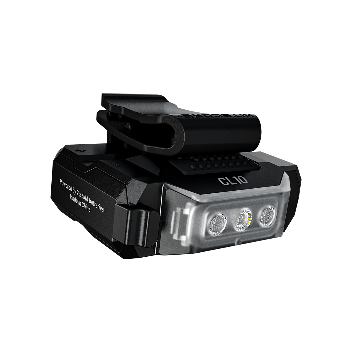 Nitecore CL10 Ultra Lightweight Clip-On Light With Red/Blue Flashing (45 Lumens)