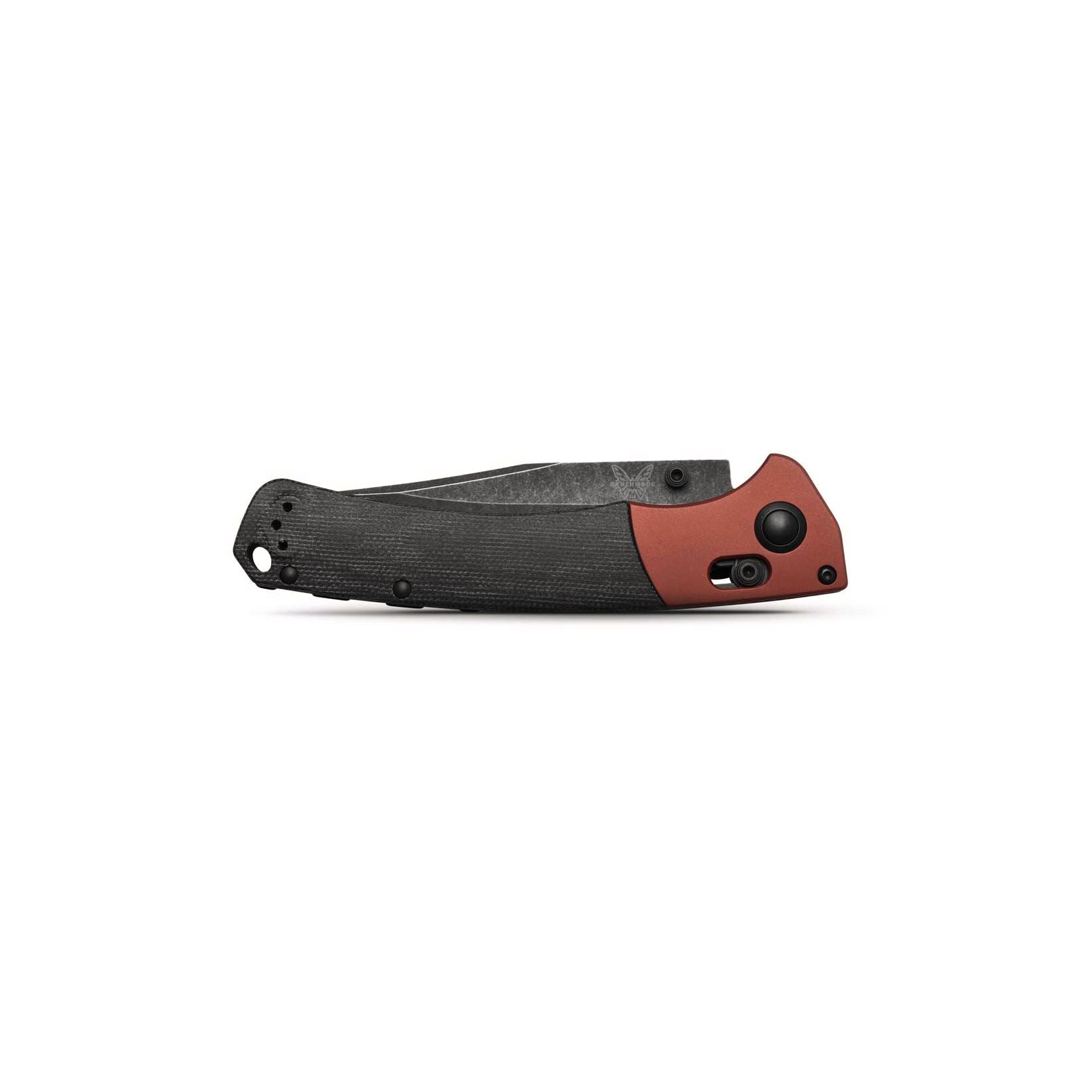 Benchmade 15080BK-04 Crooked River Folding Knife (Black Canvas Micarta Handle)