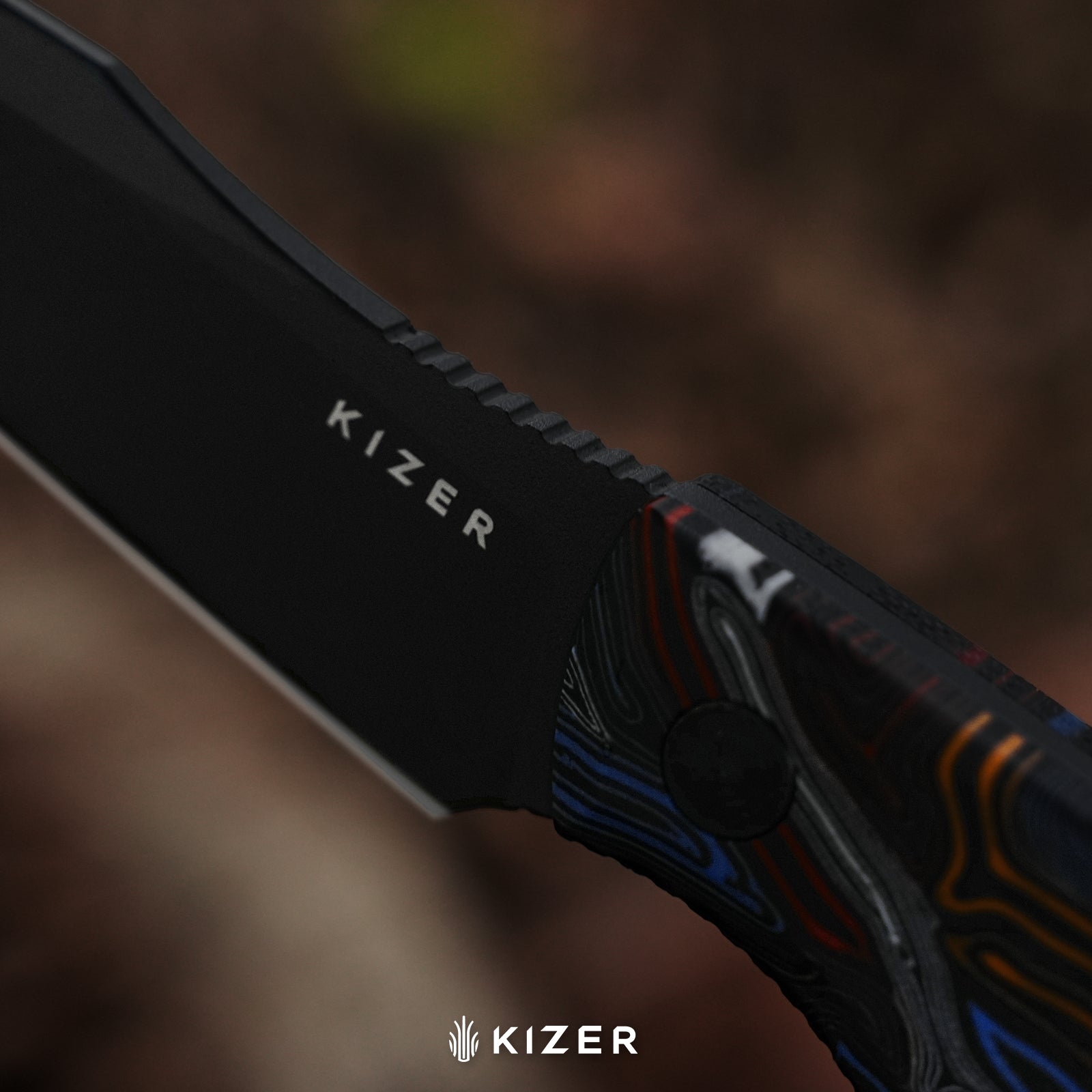 Kizer 1109A1 Hissbite bushcraft lifestyle