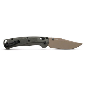 Benchmade 15536TN-02 Taggedout Folding Knife (Deep Olive Grivory Handle)