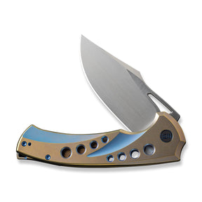 WE KNIFE WE23051-4 Swiftfin (Golden/ Blue Titanium Handle)