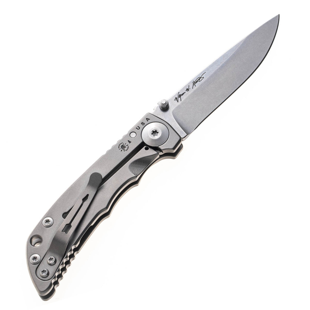 Spartan Harsey Folder 3.25 (Bead Blasted Titanium Handle)