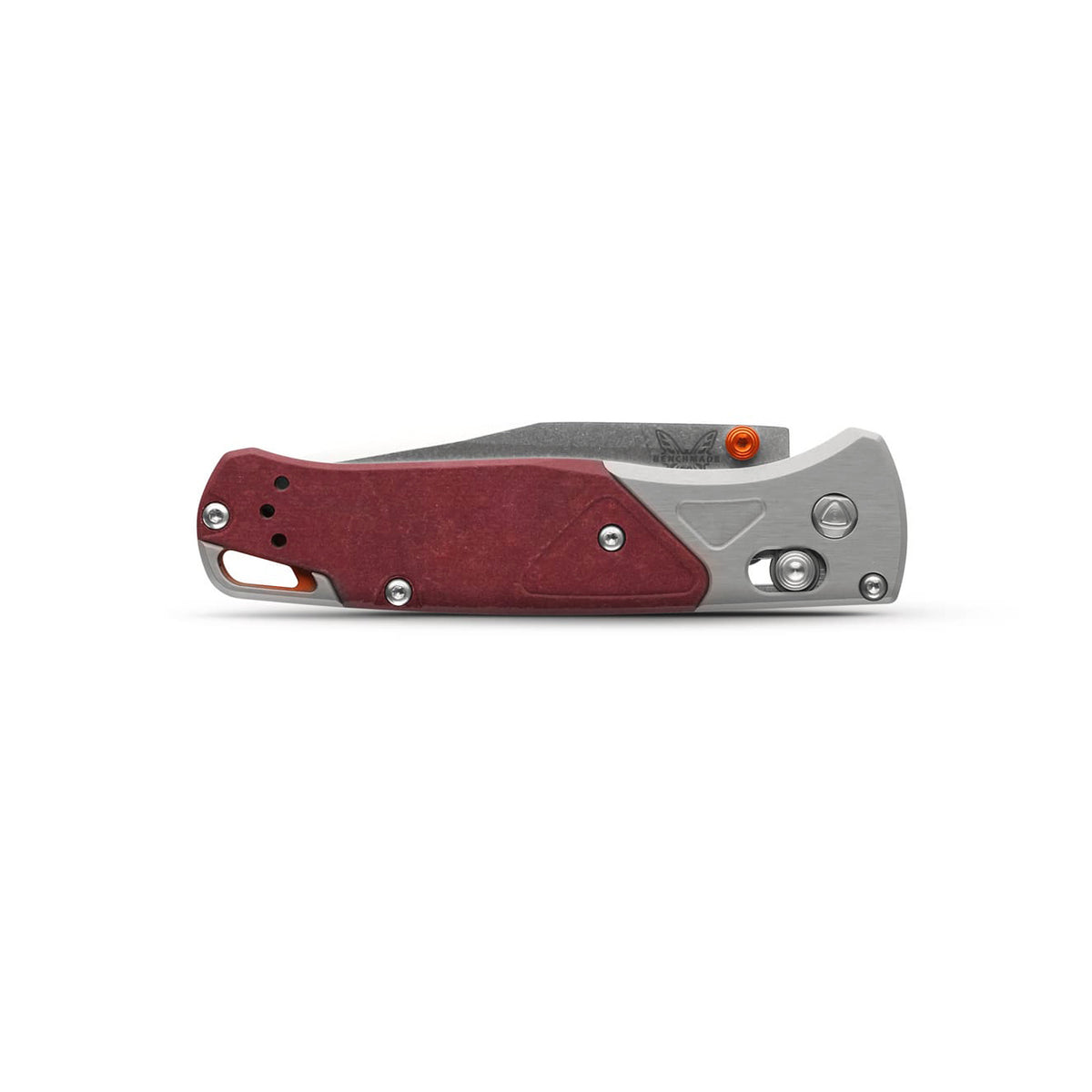 Benchmade 535-09 Bugout Folding Knife (Gray Aluminum Handle with Redstone Richlite Onlay)