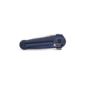 Benchmade 491 Lowden Folding Knife (Crater Blue Aluminum Handle)