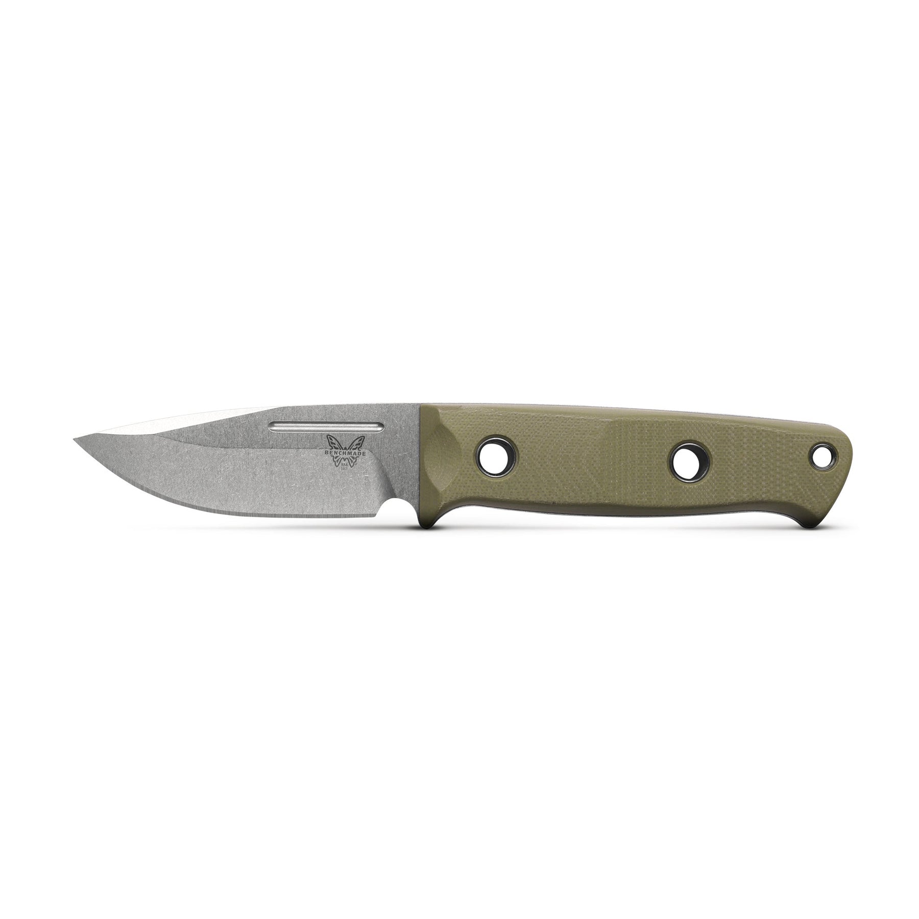 Benchmade 165-1 Mini Bushcrafter Fixed Blade (OD Green G10 Handle)