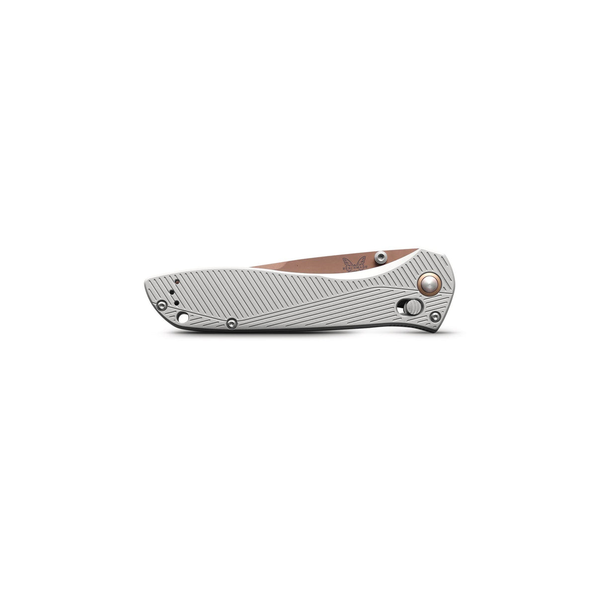Benchmade 710FE-24 Seven | Ten Folding Knife (Gray Machined Aluminum Handle)