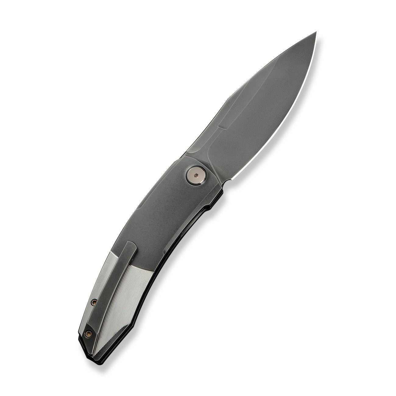 WE KNIFE WE23069B-3 Sine Wave (Polished Gray & Satin Machined Titanium Handle)