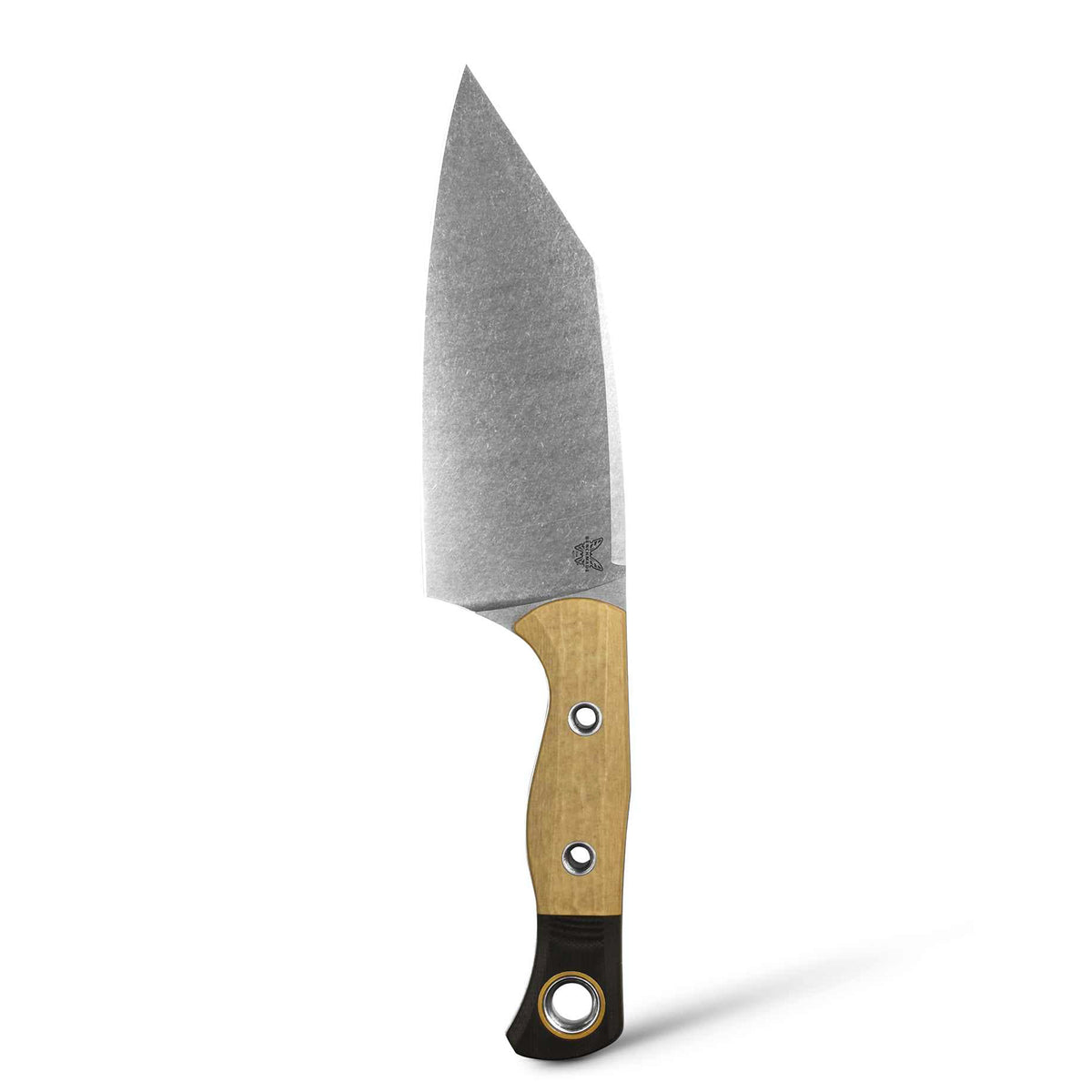 Benchmade 4010-02 Station Knife Fixed Blade (Tan Richlite Handle with Black G10 Bolster)