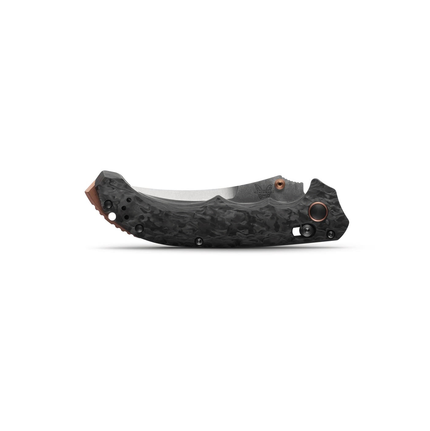 Benchmade 865-02 Mini Bedlam Folding Knife (Marbled Carbon Fiber Handle)