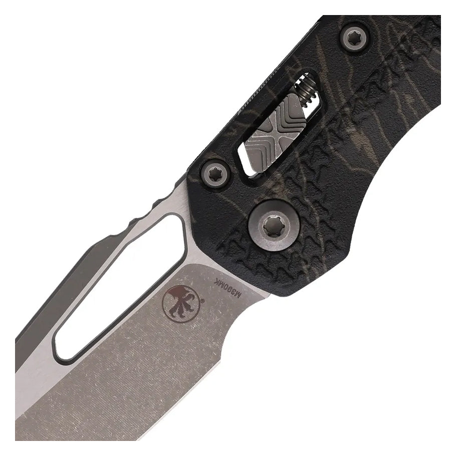 Microtech MSI Ram-Lok Tri Grip AP Tiger Folding Knife