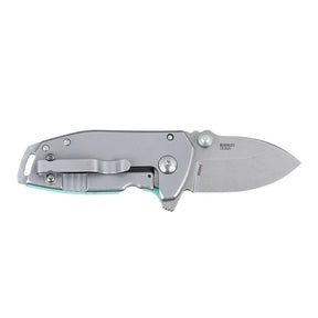 CRKT 2485B Squid Compact Folding Knife (Light Blue G10 and Stainless Steel Handle)