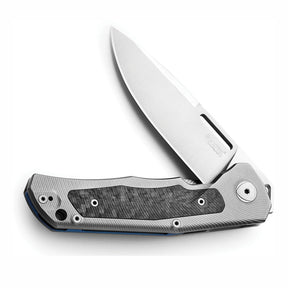 LionSteel Q4ttro Folding Knife (Gray Titanium Handle)