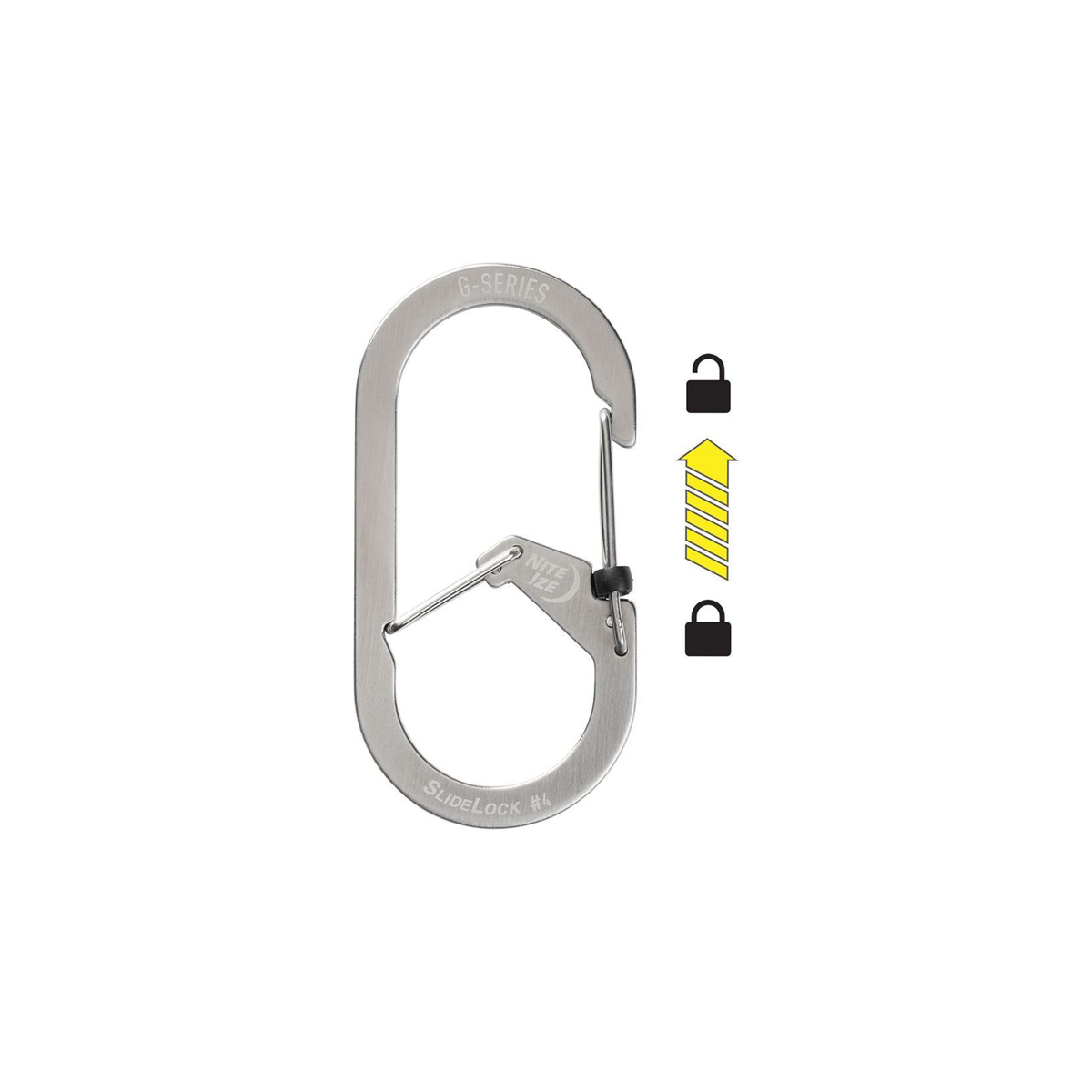 Nite Ize G-Series SlideLock Dual Chamber #4 Carabiner