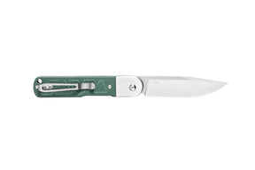 Ganzo G767-GB Button Lock Folding Knife (Green G10 Handle)