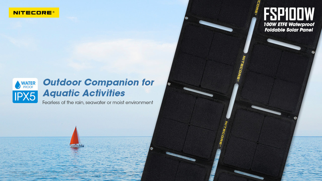 Nitecore FSP100W ETFE Waterproof Foldable Solar Panel