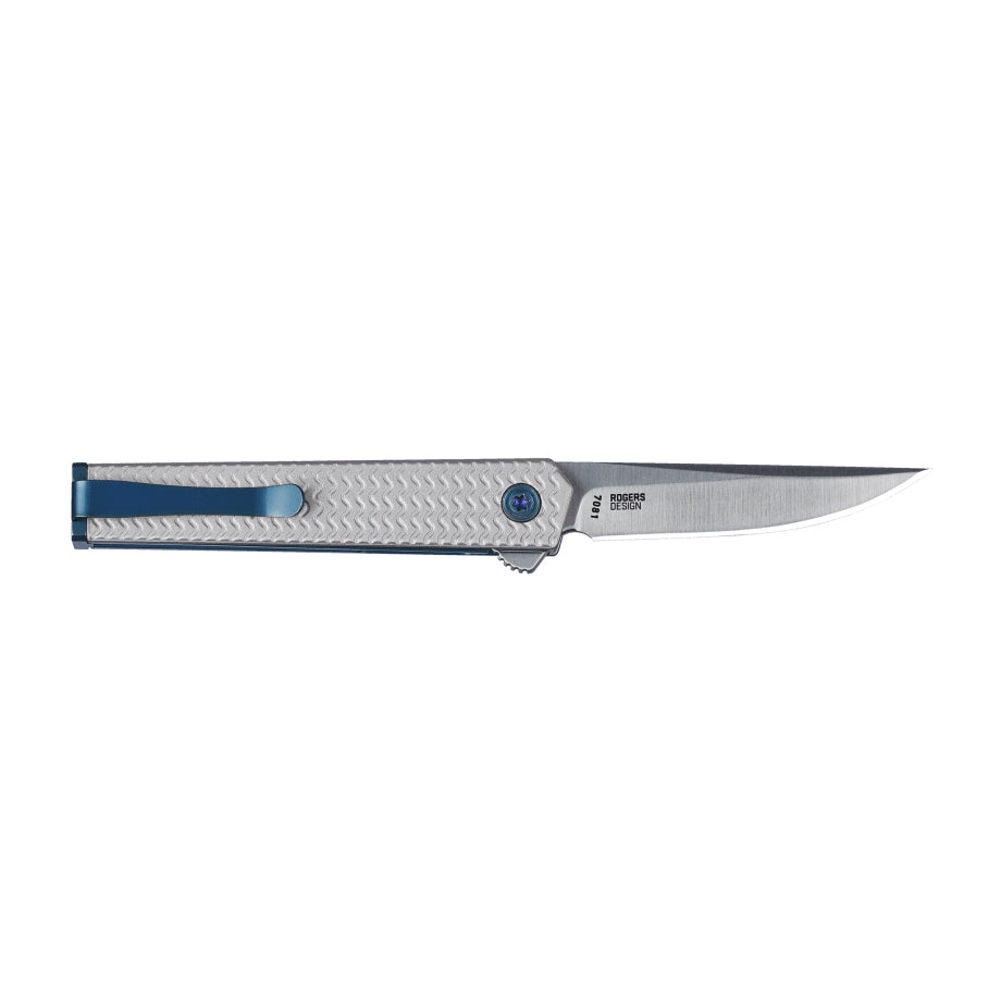 CRKT 7081 CEO Microflipper Folding Knife (Textured Aluminum Handle)