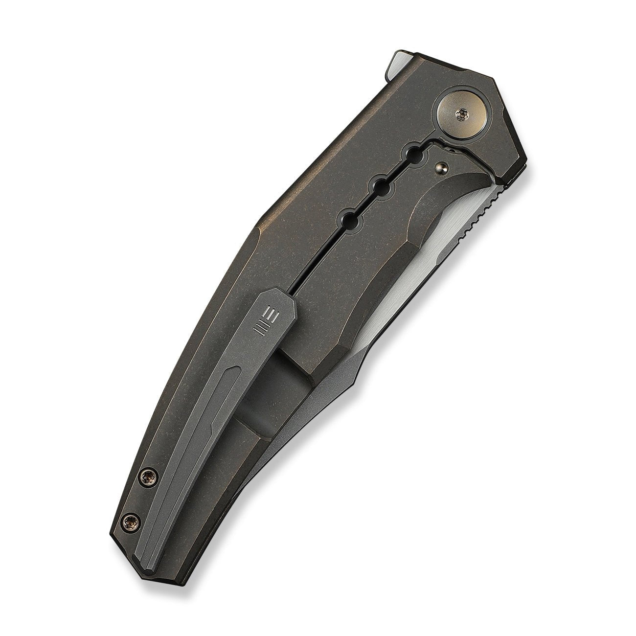 WE KNIFE WE23086-2 Kyklos (Bronze Milled Titanium Handle)