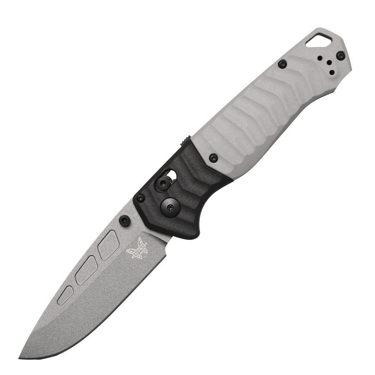 Benchmade 593GY-02 PSK Folding Knife (Milled Storm Gray Grivory Handle)