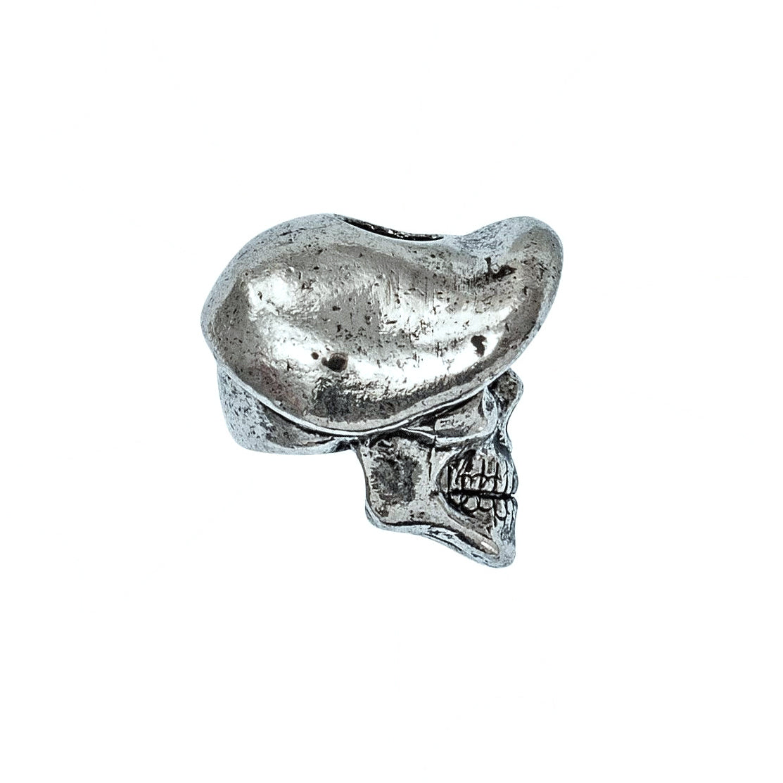 Spartan Beret Skull Bead (Pewter)