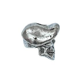 Spartan Beret Skull Bead (Pewter)