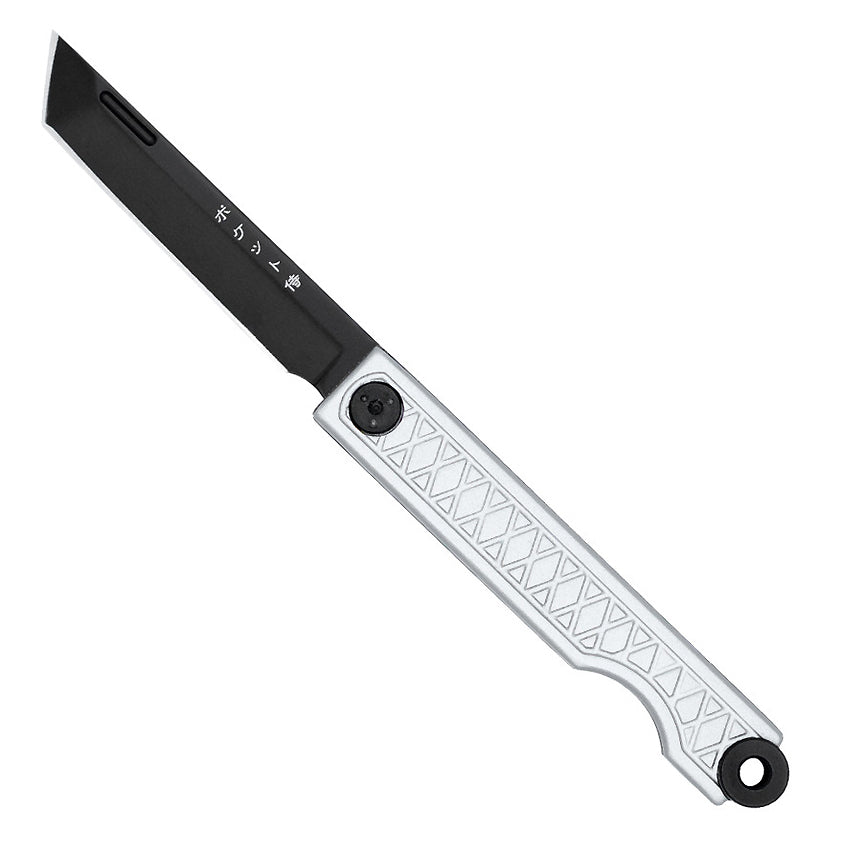 StatGear Pocket Samurai Keychain Knife - Slipjoint Edition (Gray Aluminum Handle)