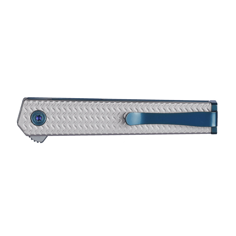 CRKT 7081 CEO Microflipper Folding Knife (Textured Aluminum Handle)