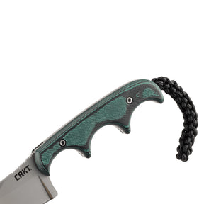 CRKT 2387 Folts Minimalist Bowie Fixed Blade (Green Micarta Handle)