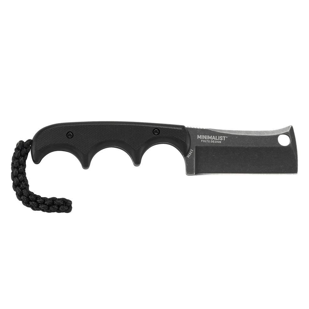 CRKT 2383K Folts Minimalist Cleaver Fixed Blade (Black G10 Handle)