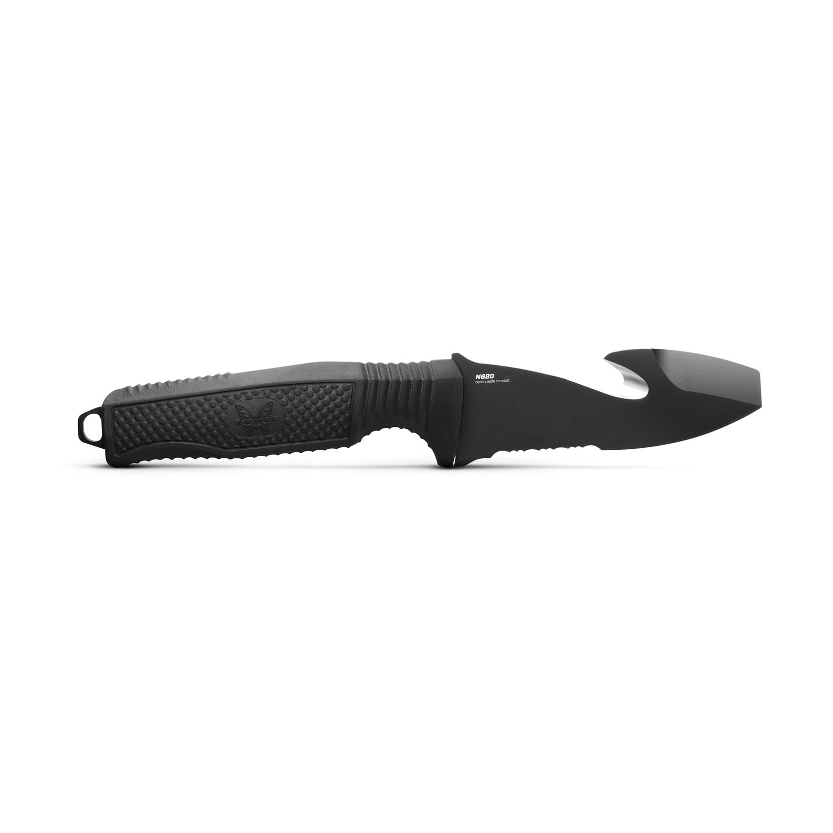 Benchmade 112SBK-BLK H2O Fixed Blade (Black Rubber Handle)