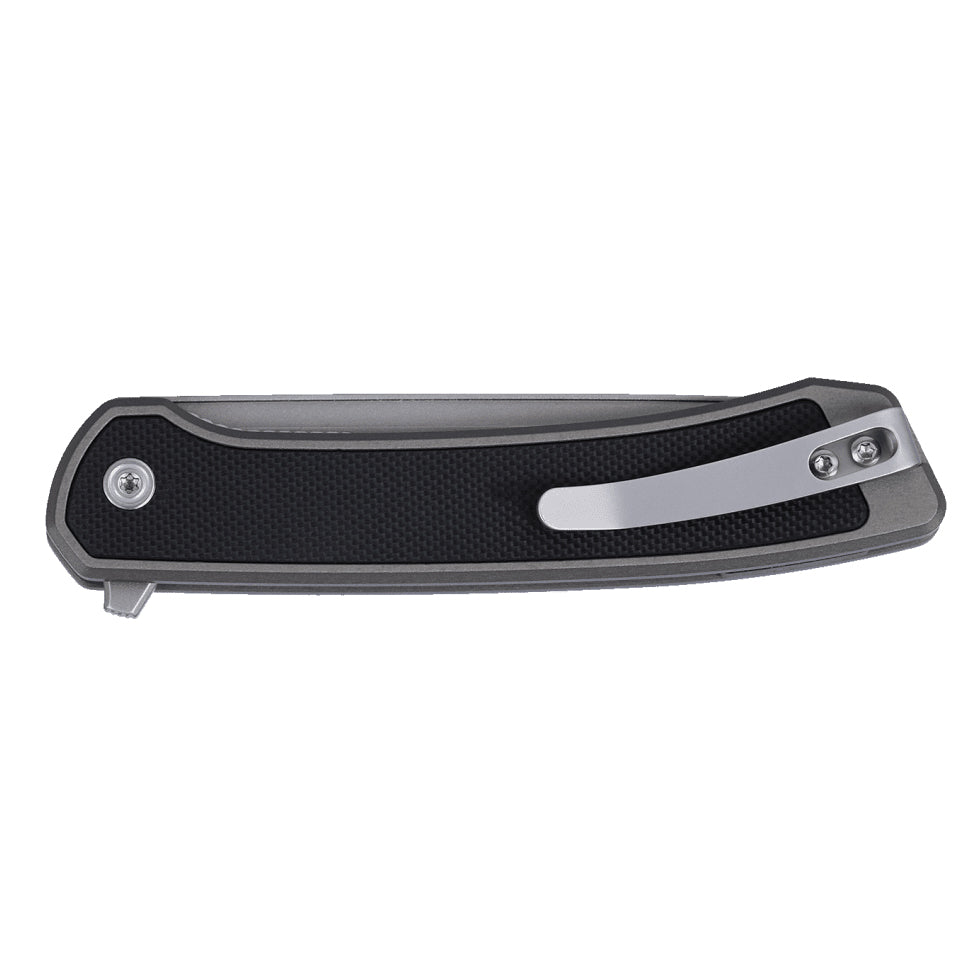 CRKT 7077 Q Compact Folding Knife (Gray Aluminum Handle)