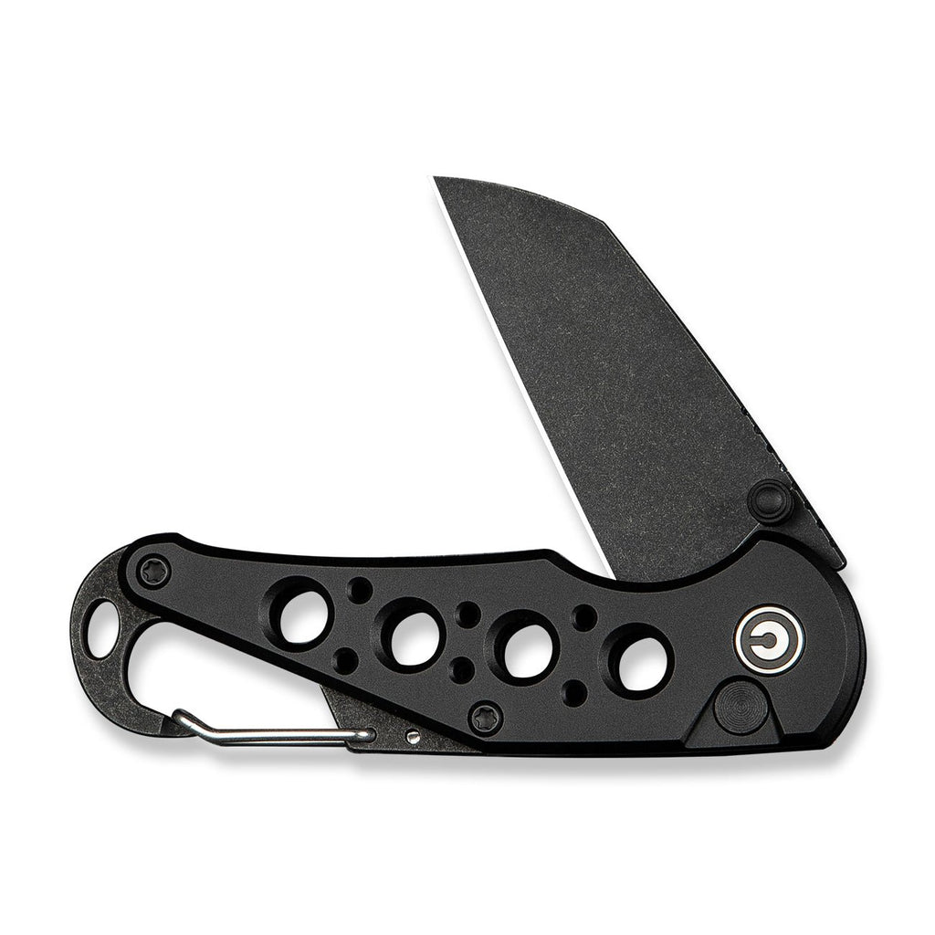 Civivi C23062B-1 Pragma Folding Knife (Black Milled Aluminum Handle)