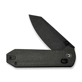 Civivi C23073B-1 Yonder Folding Knife (Contoured Dark Green Canvas Micarta Handle)