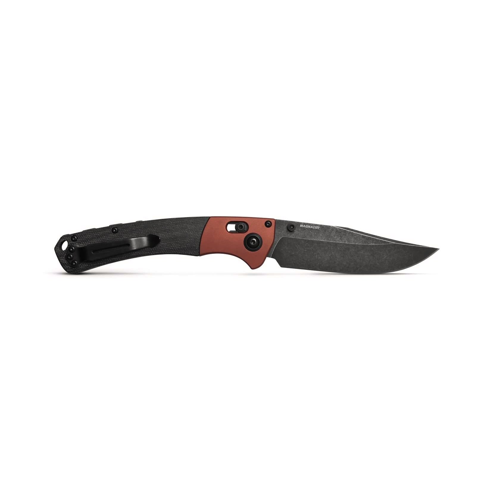 Benchmade 15080BK-04 Crooked River Folding Knife (Black Canvas Micarta Handle)