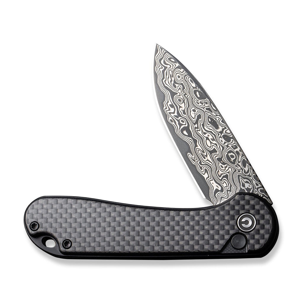 Civivi C18062PB-DS1 Button Lock Elementum II Folding Knife (Black G10 Handle)