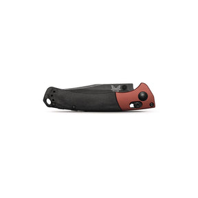 Benchmade 15085BK-04 Mini Crooked River Folding Knife (Black Canvas Micarta Handle)