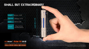 Acebeam Rider RX 2.0 Titanium Fidget EDC Flashlight (700 Lumens)