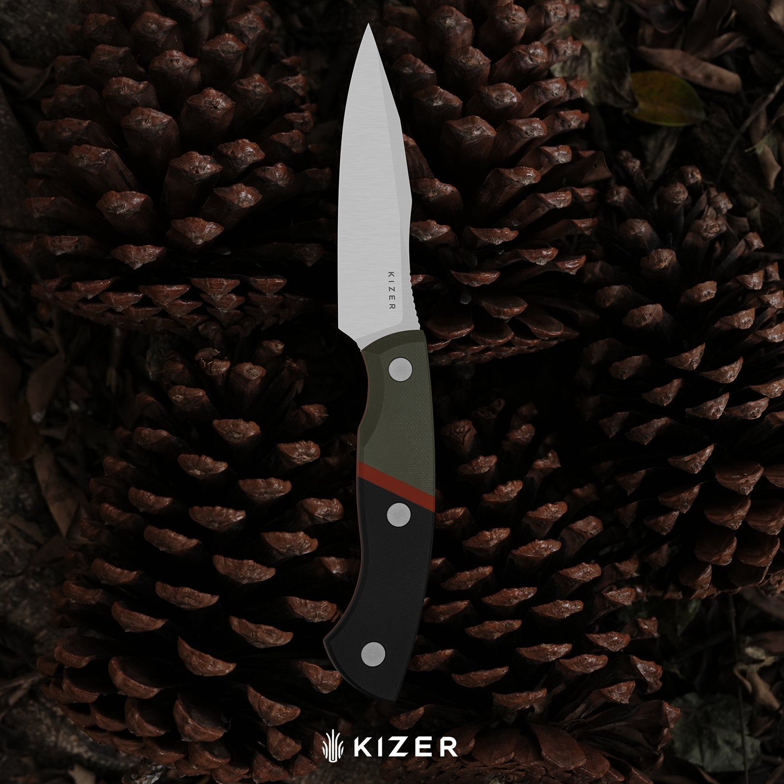 Kizer 1109A2 Hissbite bushcraft lifestyle