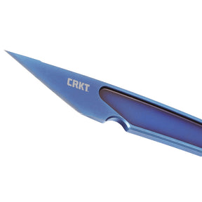 CRKT 7065 HangTi Fixed Blade (One Piece Blue Titanium Construction)
