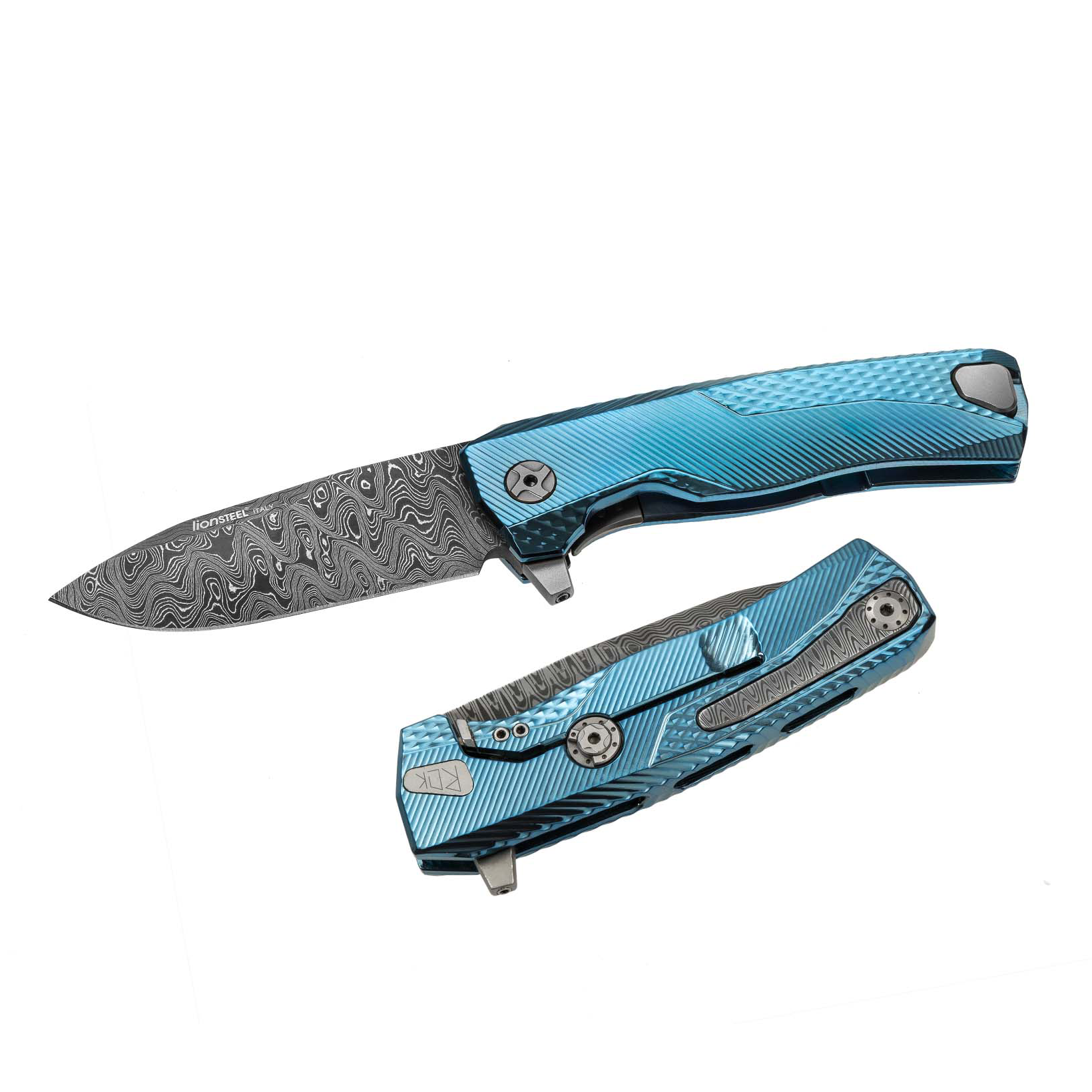 LionSteel ROK (Blue Titanium Handle)