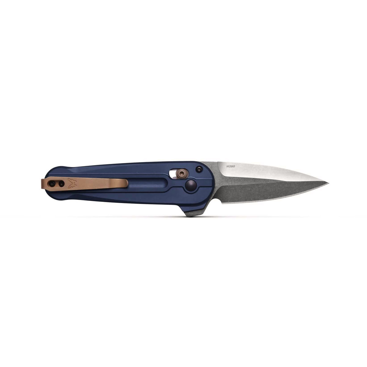 Benchmade 491 Lowden Folding Knife (Crater Blue Aluminum Handle)