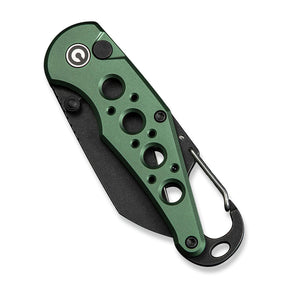 Civivi C23062B-3 Pragma Folding Knife (Green Milled Aluminum Handle)