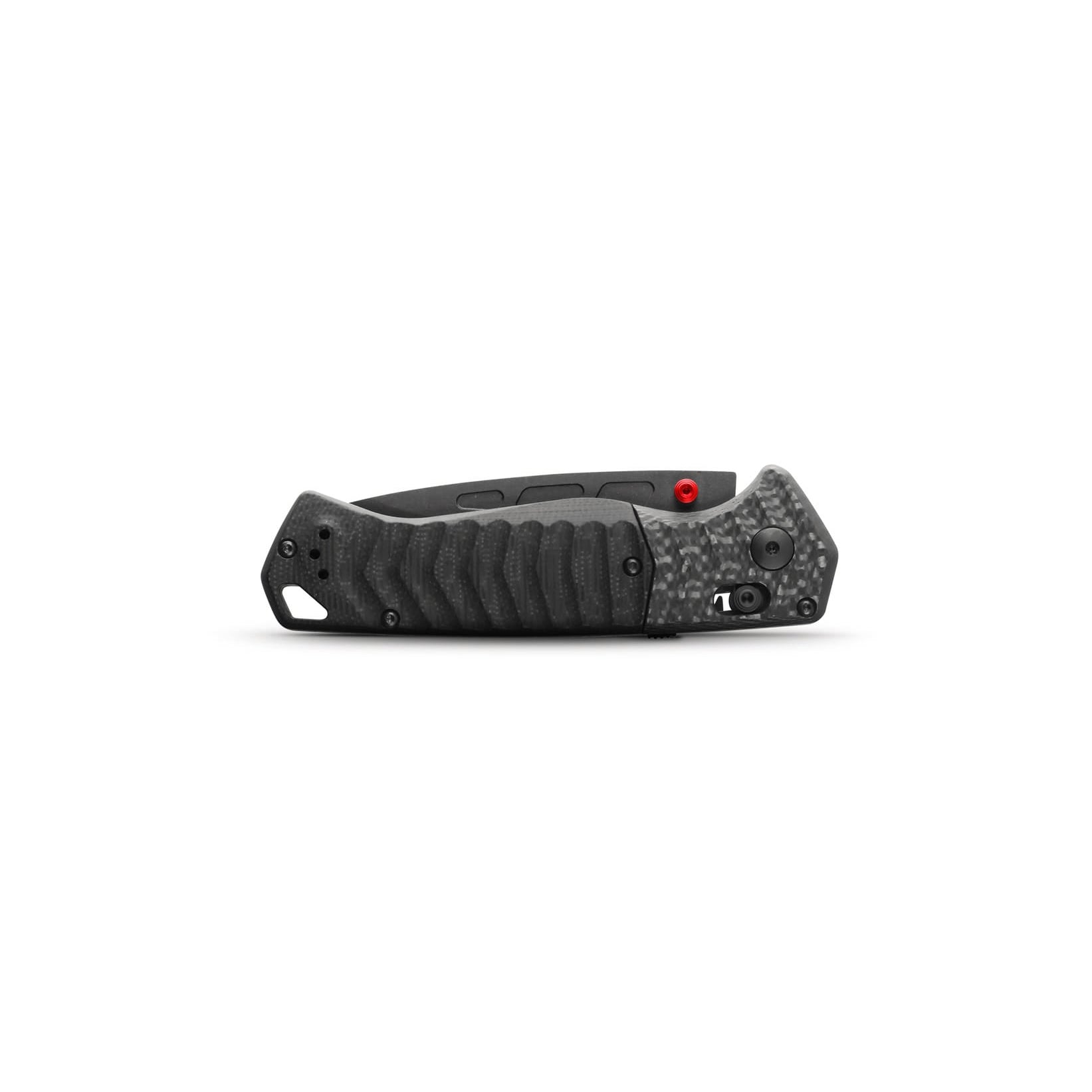 Benchmade 593BK-01 PSK Folding Knife (Milled Black G10 Handle with Carbon Fiber Bolster)