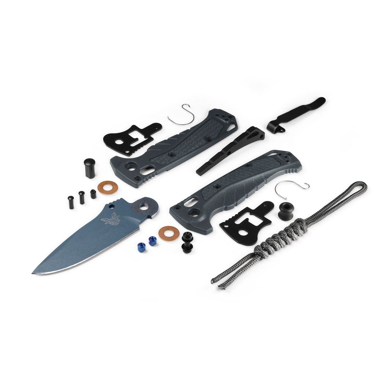 Benchmade 18065BT-01 Water Mini Adira Folding Knife (Tempest Gray Grivory Handle)