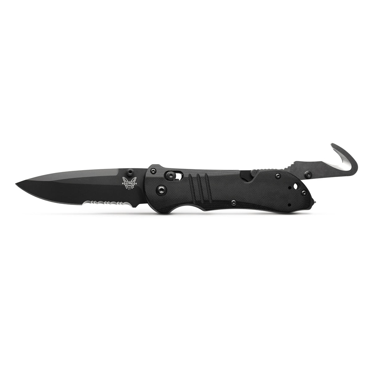 Benchmade 917SBK Tactical Triage Folding Knife (Black G10 Handle)